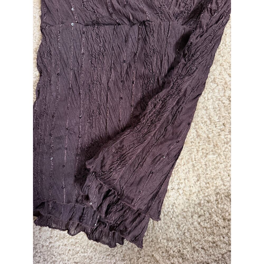 Vintage Y2K NWT Studio Y Brown Sequin Tank Top - Picture 7 of 9